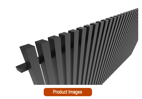 Batten fence product render