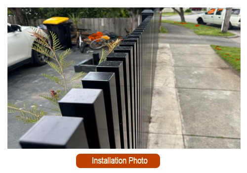 Batten fence installation photo