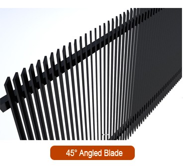 45 degree Angled Blade fence style