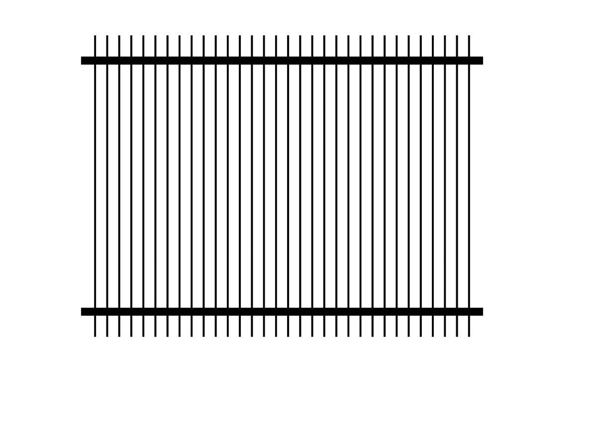Galvanised Steel Vertical Blade Fencing profile
