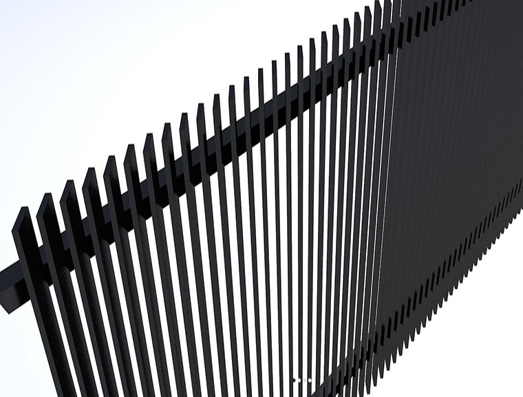 Flat Blade Vertical Fencing